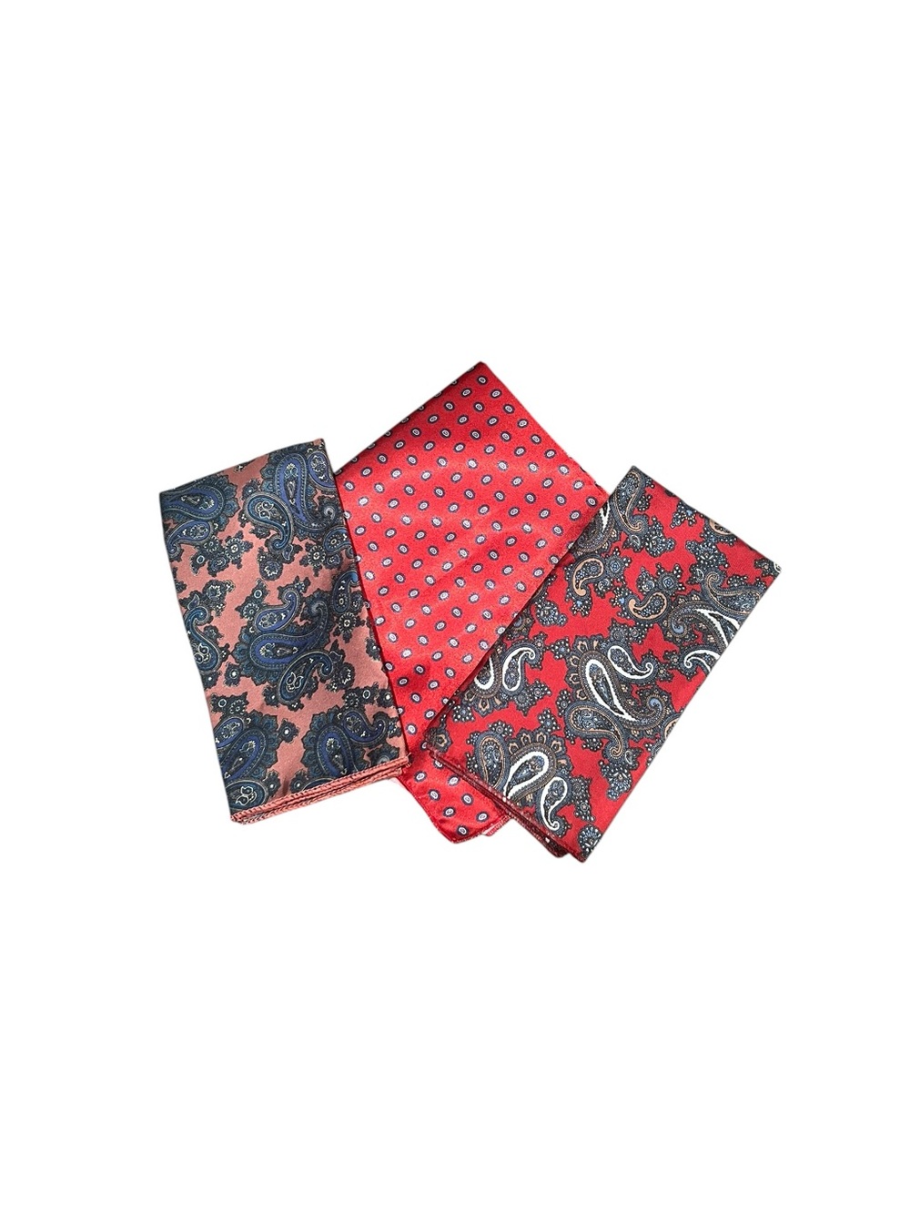 VTG Paisley Men’s Pocket Square - Lot of 3 Business Wear Classic